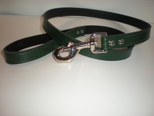 Strong leather dog leads - in, 8