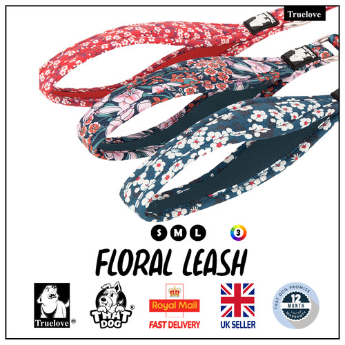 Truelove floral dog - lead, soft