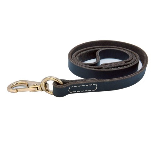 Genuine leather dog lead large - dog,