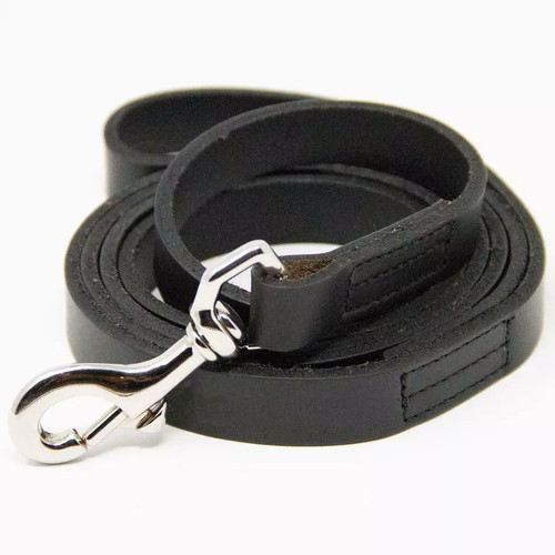 Leather dog leash - leather,