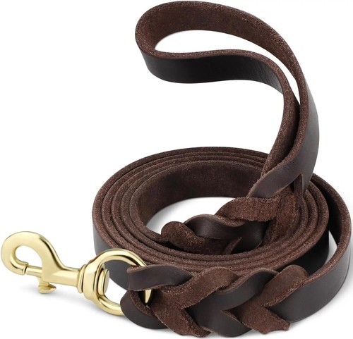 Genuine leather dog - leather,