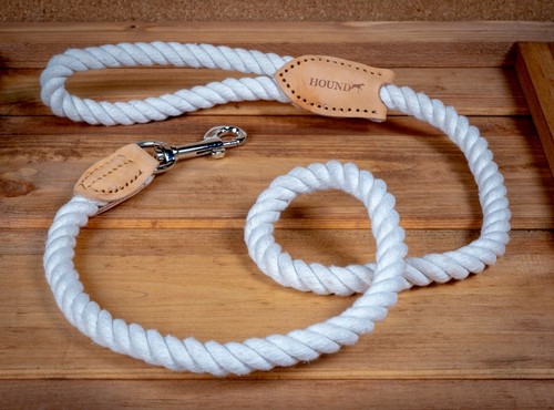 Dog lead hound real - hound, leather