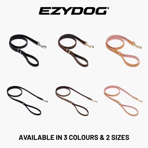 Oxford leather dog lead ezydog - oxford,