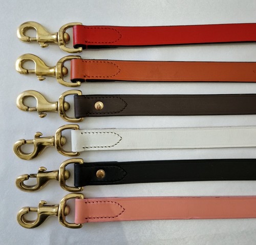 Leather dog lead inch - lead, long