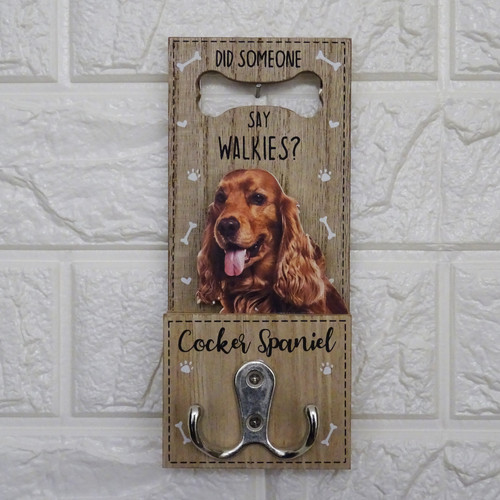 Cocker spaniel dog lead hook - dog,