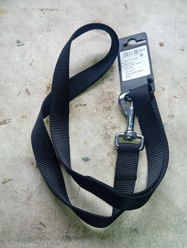 New black dog lead 25mm - black, x