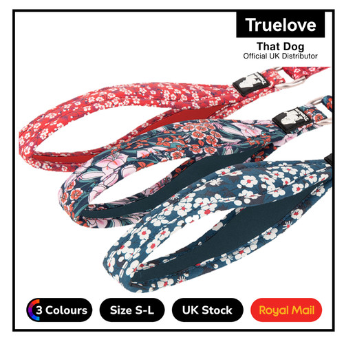 Truelove floral dog lead - dog, soft